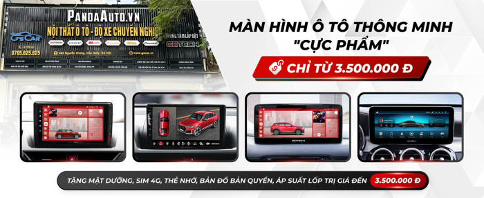 Lắp màn hình ô tô thông minh Gotech Zestech Oledpro tại Panda Auto