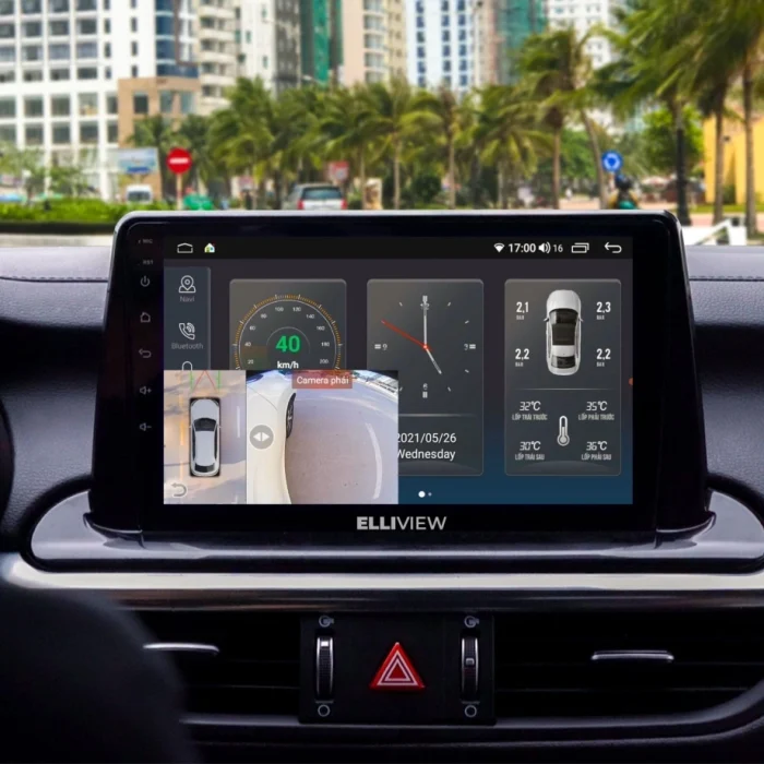 Màn hình ô tô ICar Elliview mang đến không giain giải trí hấp dẫn, giải toả căng thẳng buồn ngủ khi lái xe