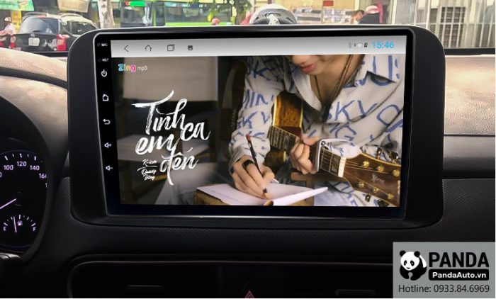 Nghe nhạc zing MP3 trên màn hình Android cho xe Hyundai Kona