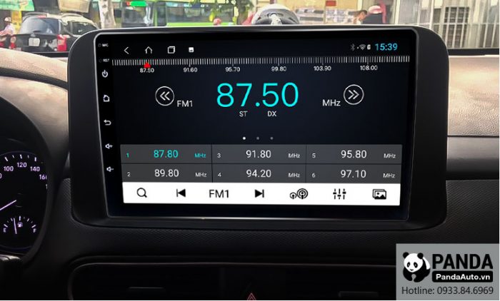 Nghe Radio trên màn hình Android cho xe Hyundai Kona