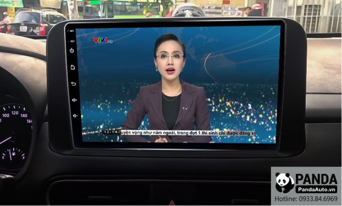 Xem thời sự VTV trực tuyến trên màn hình Android cho xe Hyundai Kona