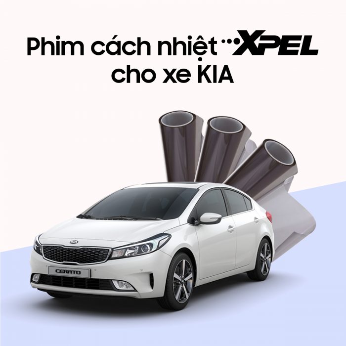 Dán phim cách nhiệt cho xe Kia