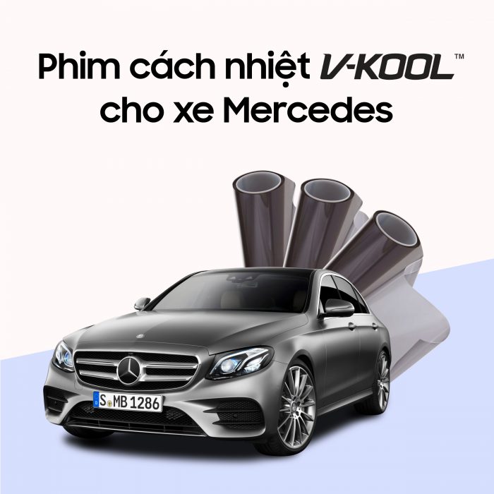Dán phim cách nhiệt ô tô cho xe Mercedes