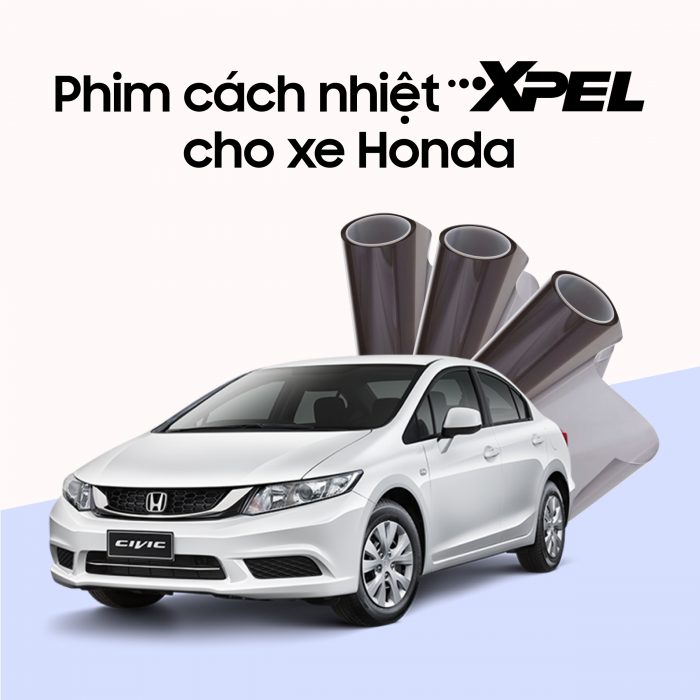 Dán phim cách nhiệt ô tô cho xe honda