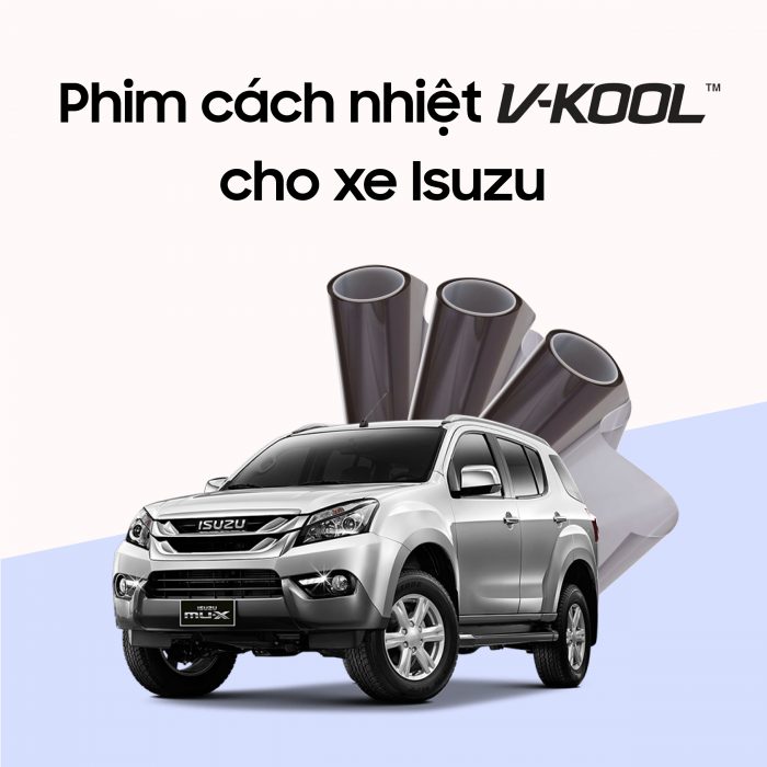 Dán phim cách nhiệt ô tô cho xe Isuzu