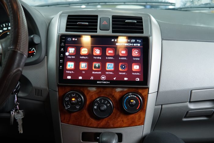 Màn hình android Gotech cho xe Toyota altis 2008-2013