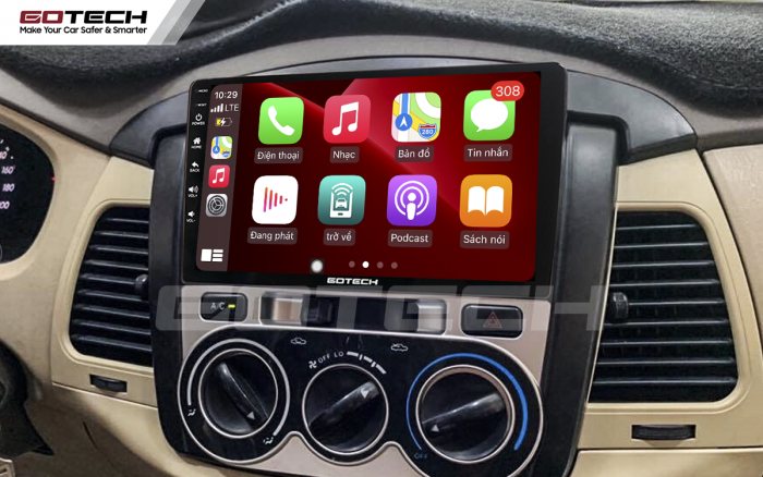 Màn hình ô tô GOTECH lắp trên xe Innova 2006-2011