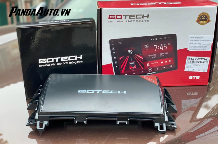 Bộ sản phẩm lắp đặt thực tế màn hình ô tô Gotech