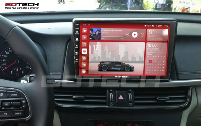 Màn hình ô tô GOTECH lắp trên xe Kia Optima