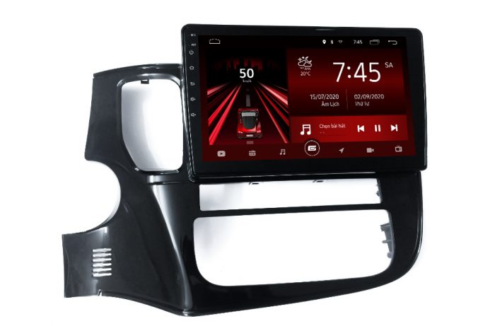 Mặt dưỡng của màn hình ô tô Gotech cho xe Outlander