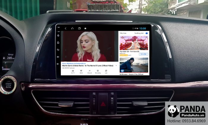 Màn hình ô tô thông minh Gotech lắp trên xe Mazda6 2014-2016