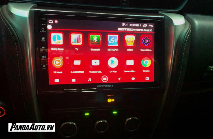 Màn hình android Gotech cho xe Fortuner 2019