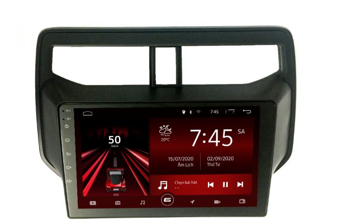 Mặt dưỡng màn hình android Gotech cho xe Rush 2018-2020
