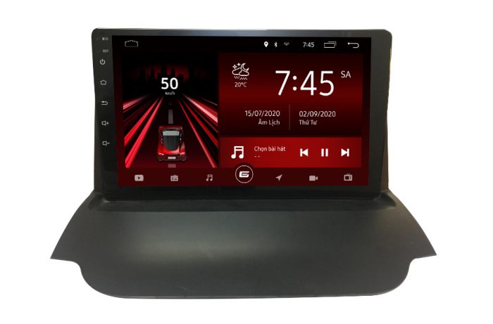 Mặt dưỡng và màn hình Gotech cho xe Fiesta