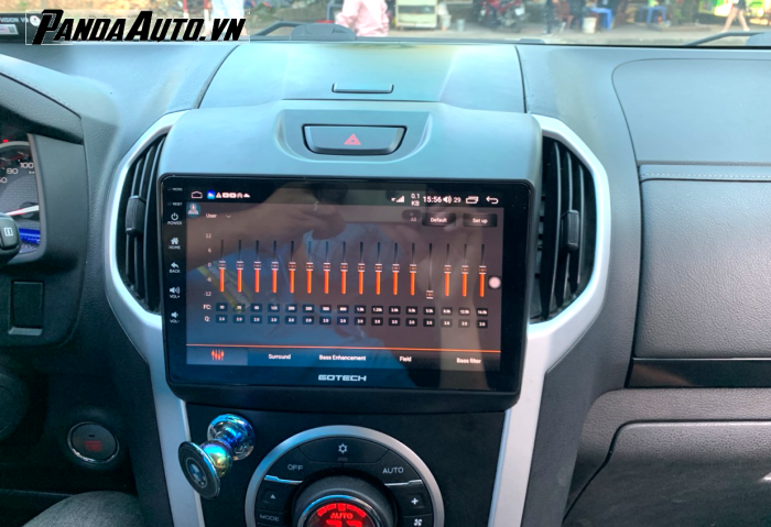 Tùy chỉnh âm thanh trên màn hình Gotech GT8max Isuzu D-max