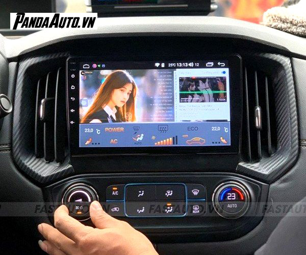 Màn hình DVD adnroid ô tô lắp trên xe Colorado 2017-2020