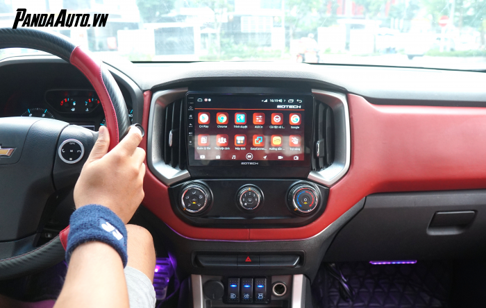 Màn hình ô tô Gotech lắp trên xe Chvrolet Colorado 2017-2020 