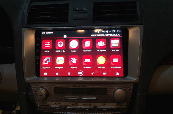 Màn hình android Gotech lắp cho xe Camry 2008