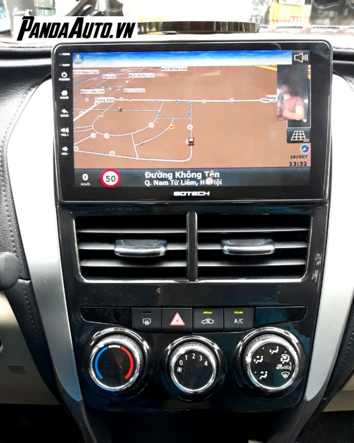 Sử dụng phần mềm chỉ đường trên màn hình Gotech cho xe Vios 2019-2020