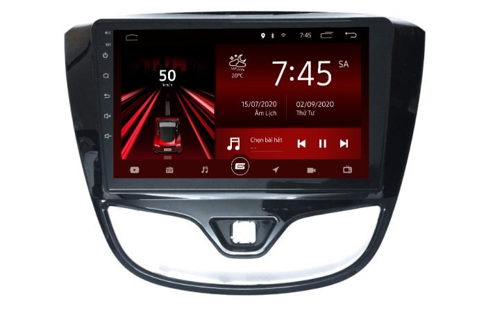 Mặt dưỡng màn hình Gotech lắp cho xe Vinfast Fadil