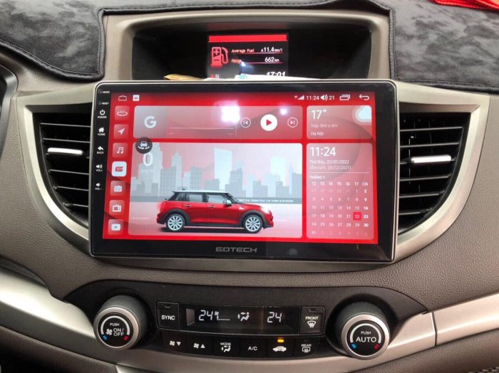 Lắp màn hình GT 360 Base trên Honda CRV