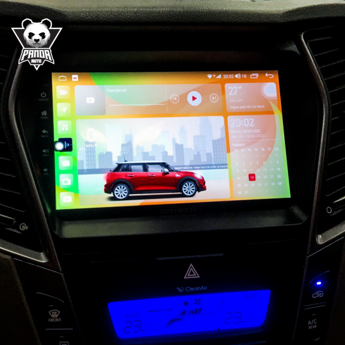 Gotech GT360 trên Hyundai Santafe