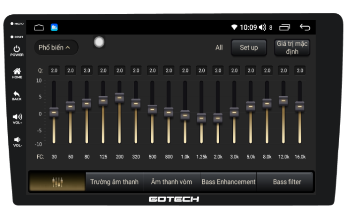 Màn hình Gotech GC6 mang lại trải nghiệm âm thanh chất lượng cao với chuẩn gu âm thanh DSP 32 kênh.