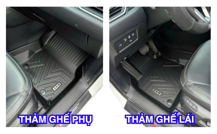 Thảm lót sàn ô tô TPE ghế lái ghế phụ - Xưởng sản xuất thảm lót sàn Panda Auto
