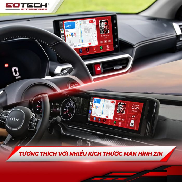 Carplay box GB7 tuỳ biến linh hoạt theo kích thước màn hình zin