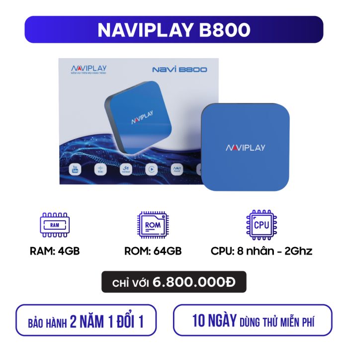 android box navi b800,android box ô tô navi b800,lắp android box navi b800 chính hãng tại panda auto