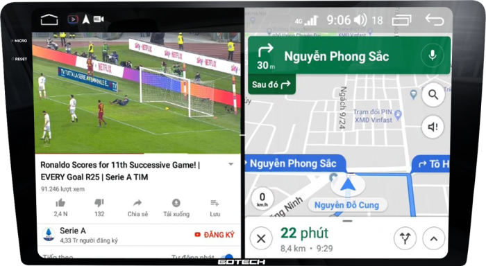 Màn hình Gotech GT2K 360 cấu hình mạnh mẽ, đa nhiệm mượt mà