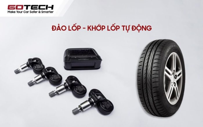 Cảm biến áp suất lốp Gotech GS6 – Hỗ trợ đảo lốp, khớp lốp