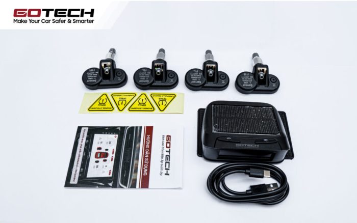 Cảm biến lốp GS6 lắp đặt đơn giản, có tính thẩm mỹ cao