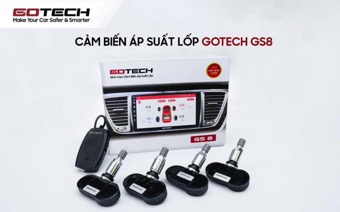 Cảm biến áp suất lốp Gotech GS8 van trong chính hãng tại Panda Auto 483 Nguyễn Khang, Cầu Giấy, Hà Nội