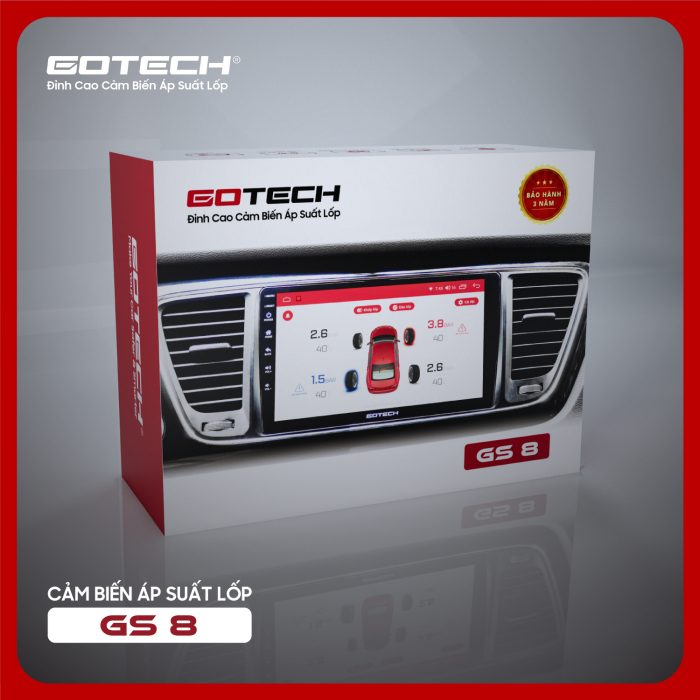 Cảm biến lốp Gotech GS8 chính hãng tại Panda Auto 483 Nguyễn Khang, Cầu Giấy, Hà Nội