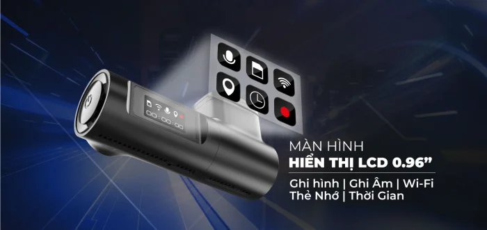 Cam hành trình Vietmap TS-C9P cho phép ghi hình toàn cảnh với góc camera siêu rộng