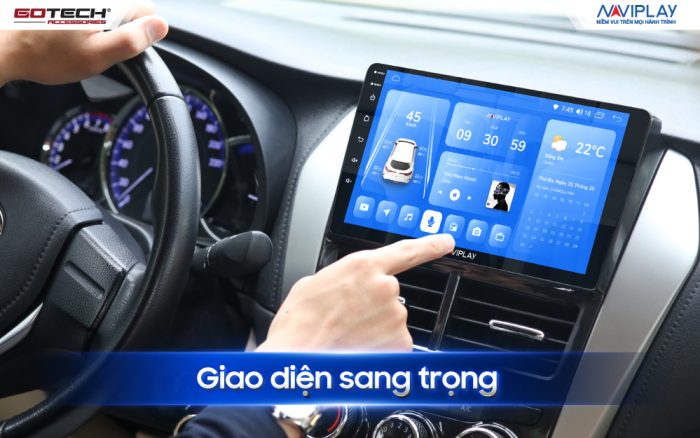 Màn hình giải trí quốc dân Naviplay NVP4 thiết kế sang trọng