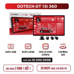 Màn hình android ô tô Gotech GT13i 360 chính hãng tại Panda Auto