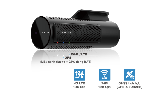 Camera hành trình Blackvue DR750X-2CH LTE PLUS giúp xác định vị trí và tốc độ xe một cách chính xác