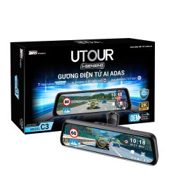 Camera hành trình gương Utour C3 chính hãng tại Panda Auto