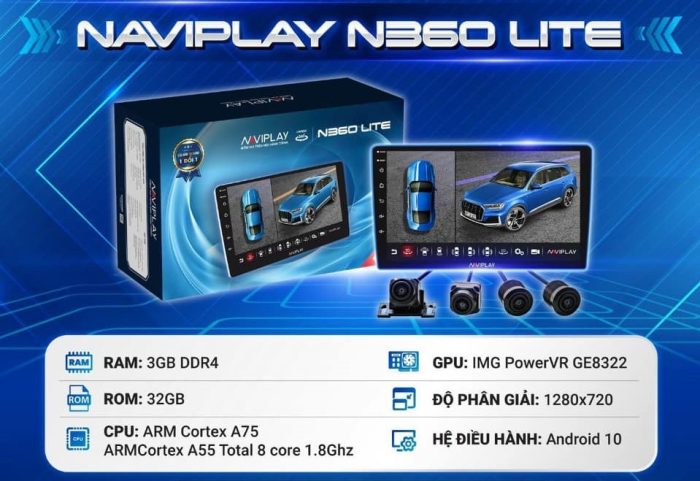 Màn hình giải trí ô tô Naviplay N360 tại Panda Auto