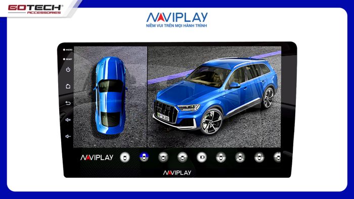 Giao diện màn hình ô tô Naviplay n360 lite