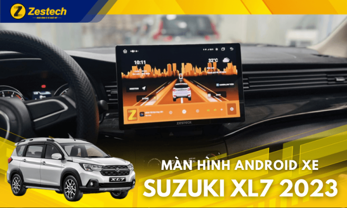 Màn hình Zestech được lắp đặt trên xe Suzuki