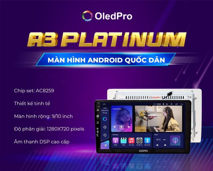 Cấu hình màn hình android oledpro a3 platinum