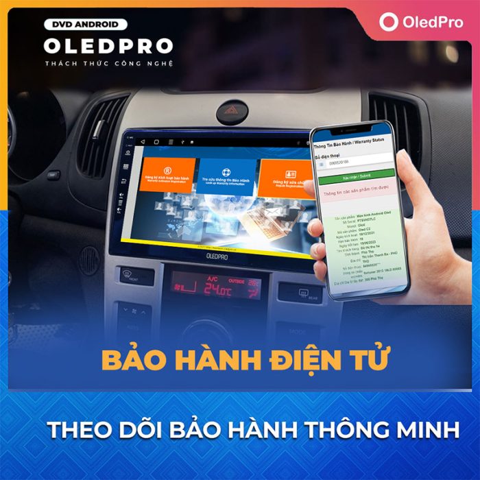bảo hành điện tử trên màn hình oledpro A6s
