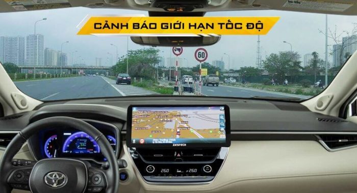 Cảnh báo giới hạn tốc độ trên zestech MLK Toyota Cross