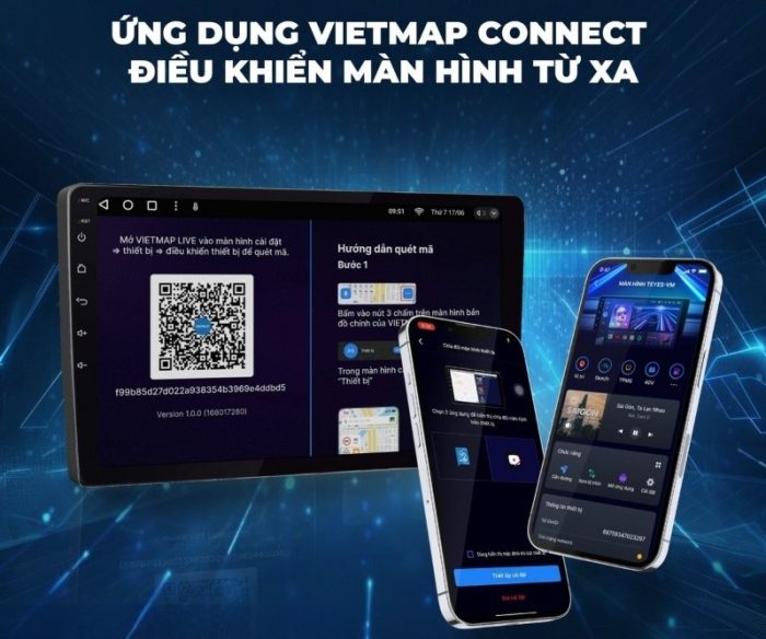 Điều khiển từ xa bằng vietmap connect