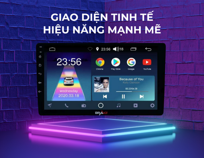 giao diện thân thiện của màn hình oled pro
