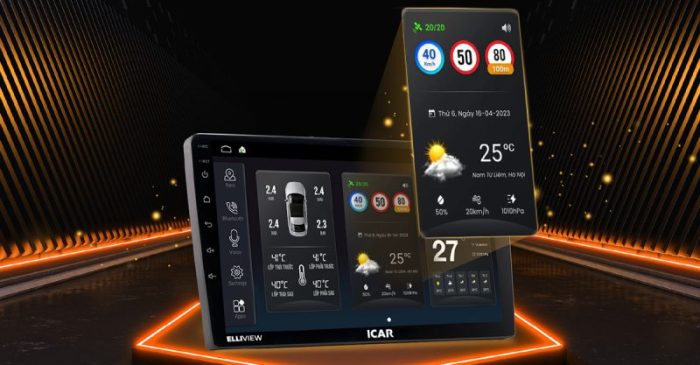 Màn hình android icar elliview