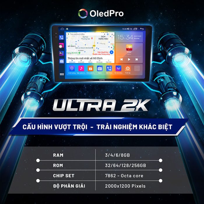Màn hình OledPro Ultra 2 K siêu sắc nét